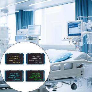Góc nhìn rộng 128x64 pixel mô-đun Màn hình 2.42inch cho thiết bị đo đạc và thiết bị điện tử nhỏ gọn