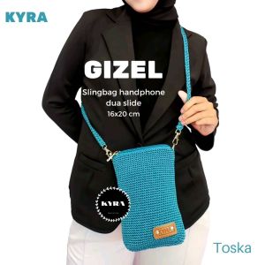 TAS RAJUT SELEMPANG GISEL DUA SLIDE (16X20)