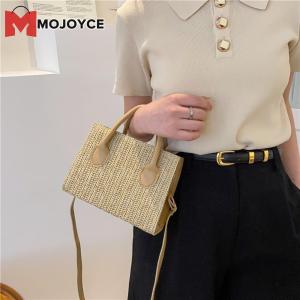 MOJOYCE Chic Women Shoulder Bag with Straw Design and Adjustable Strap Ideal for Summer Holidays and Casual Events