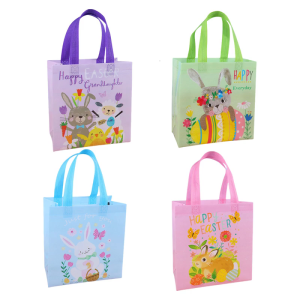 4PCS Easters Themed Bags Easters Supplies Children Craft Bag Handmade Festival Basket for Craft and Holiday Decorations