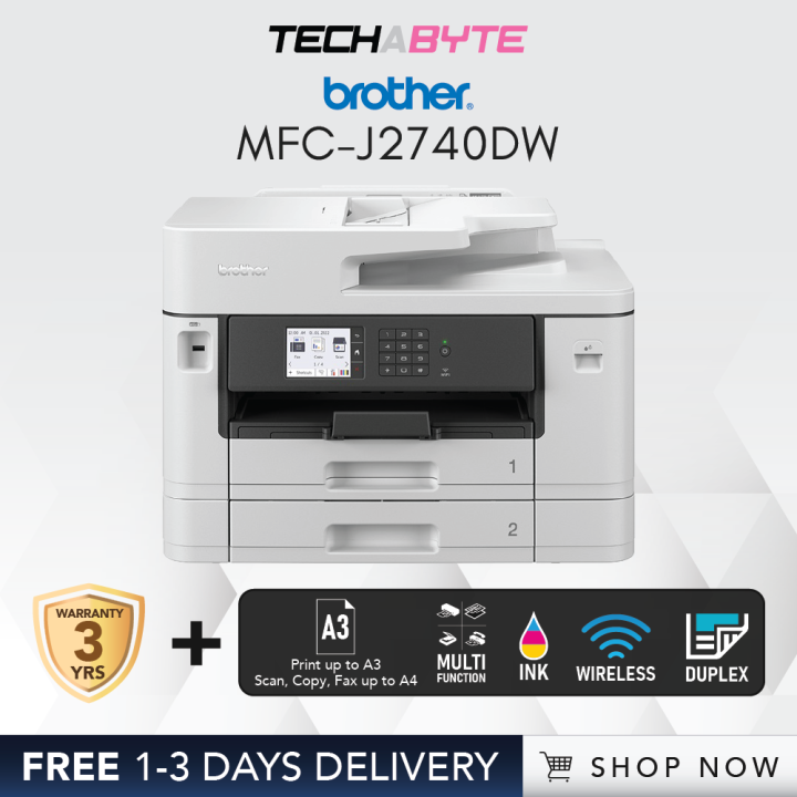 Brother MFC-J2740DW Inkjet Printer With Built-In Ethernet | Lazada ...