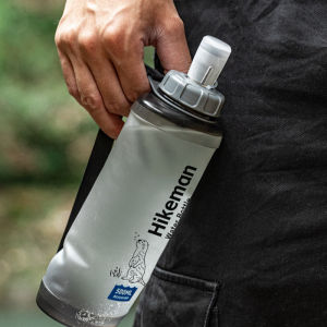 KKN Soft Flask TPU Folding Water Bottle Hard Base BPA Free Adjustable Handle for Running Hydration