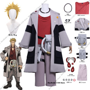 Anime Gachiakuta Enji Cosplay Costume Wig Adult Uniform Christmas Halloween Carnival Party Role Playing Outfits With Accessories h2610
