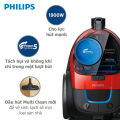 [12H-18H 30.5 VC PHILIPS GIẢM 15%] Máy Hút Bụi Philips FC9351/01 1900W - Hàng Phân Phối Chính Hãng - Đầu Hút Multi Clean - Bộ Lọc Hepa 10 Có Thể Rửa. 