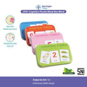Beringin Toys Mainan Edukasi - Metal Box Cognition Puzzle / Mainan Edukasi / Puzzle Mencocokkan Karakter