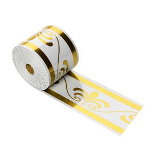 MUSASI Bọt dày Tấm ốp chân tường tự dính Mẫu đá cẩm thạch Thiết kế tự dính Tem dán tường có thể tháo rời Thiết kế hiện đại Tính năng có thể tháo rời Tấm ốp chân tường PVC Trang trí phòng