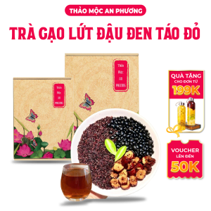 Trà Gạo Lứt Đậu Đen Táo Đỏ Trà Giúp Thanh Nhiệt Lợi Sữa Ngủ Sâu Giấc T09