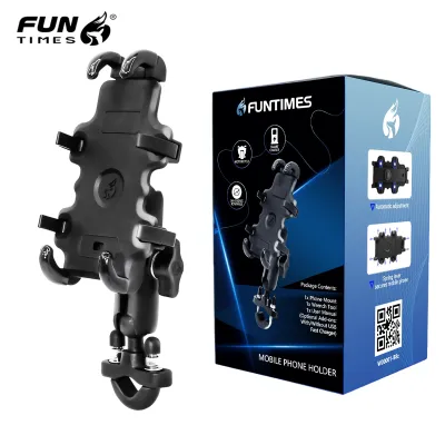 [Original]MOTOWOLF CELLPHONE HOLDER FULL ALLOY / UNIVERSAL 360° ROTATABLE MOBILE PHONE HOLDER FOR MOTORCYCLE 1PC