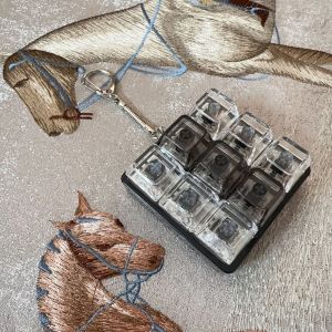 NAMSHEVA Keys Button Fidget Keychain Keycap DIY Keyboard Clicker Toy Relaxing Relief Stress Pinch Toy Adult