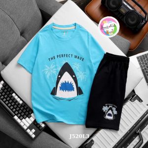 Đồ bộ bé trai ngắn tay size đại 10 tuổi xuất khẩu vnxk thun cotton Jennie kids J520