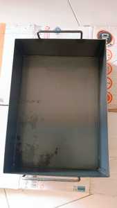 Wajan roti bakar/Wajan donat/wajan/panggangan roti/ burger / kebab / wajan plat hitam uk 25x35x10 cm