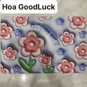 Thảm Lau Chân Silicon 5D Cao Cấp  Thảm Chùi Chân Da Nappa Siêu Hút Nước