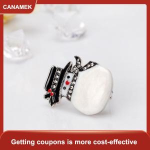 【CANAMEK】 Dễ Thương Giáng Sinh Người Tuyết Trâm Thời Trang Đa Năng Hợp Kim Sáng Tạo Mini Trâm Phụ Kiện Trang Phục Phụ Nữ Hợp Thời Trang Áo Đàn Bà Quà Tặng