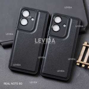 Softcase Leather Pro Macaron Black Realme Note 50 Realme Note 60