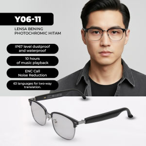 Mochoe COD Y06 Smart Glass Headset Bluetooth Multifungsional Anti UV Kacamata Pintar BT Version 5.3