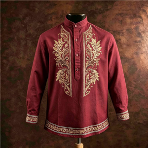 Barong Tagalog for Men Modern Shirt for Men Casual Retro Ethnic Asean Attire High Quality Breathable Dry Fit Long Sleeves Polo Shirts