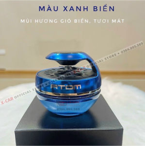 Nước hoa ATOM- Nước hoa ô tô khử mùi ô tô siêu tốc- Chạy năng lượng mặt trời  xoay quạt tỏa hương