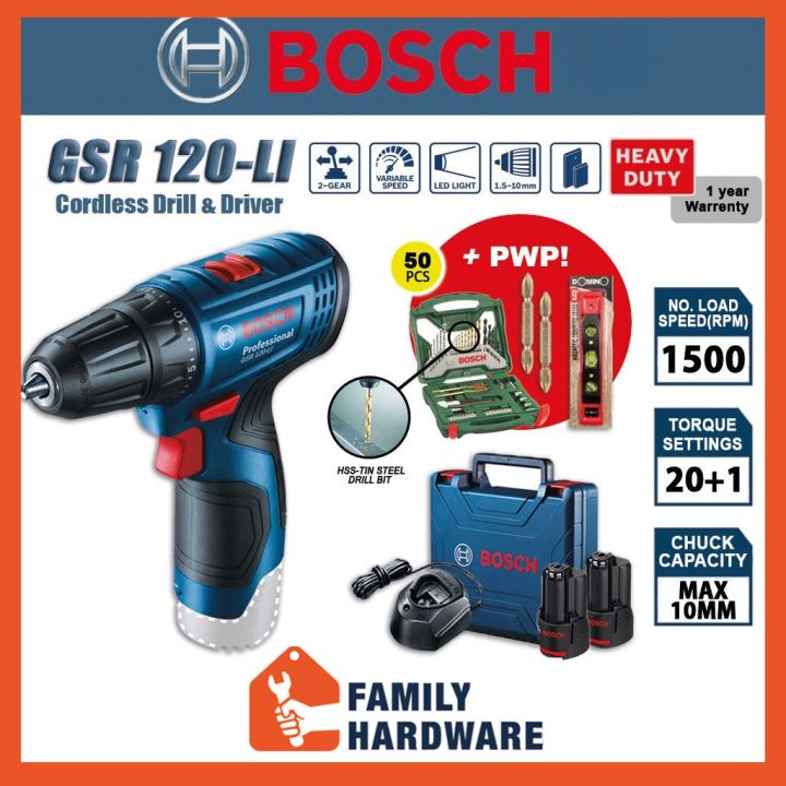 BOSCH GSR120 GSR 120 GSR 120-LI Professional Cordless Drill Driver GBA ...