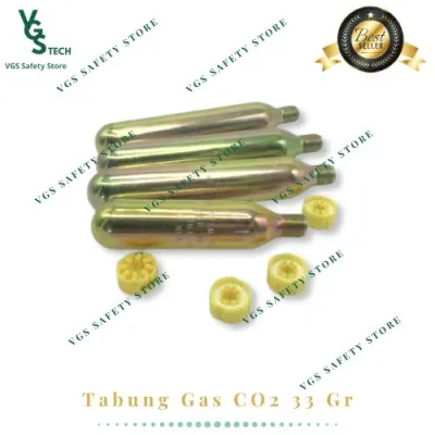 PROMO TABUNG GAS CO2 33GR REFILL FOR INFLATABLE LIFE JACKET + PILL OTOMATIS - Spirite