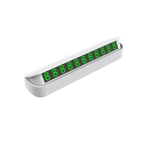 OURUNZHE ป้ายที่จอดรถชั่วคราวรถแม่เหล็กพร้อมที่แสดงตัวเลขโทรศัพท์มือถือแบบพับเพื่อให้ง่ายต่อการติดต่อ