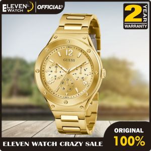 [Promo] Jam Tangan Pria Guess GW0454G2 Scope Gold Dial Gold Stainless Steel Strap Original Garansi 2 Tahun [✔COD][100% Authentic]