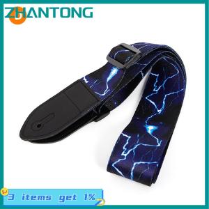 ZHANTONG Dây đeo đàn guitar dây đeo nhiều Màu dây đeo đàn guitar nylon in nhiều màu có thể điều chỉnh
