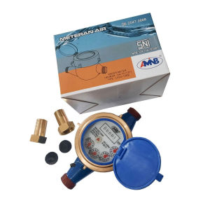 ORIGINAL !!! AMNB Meteran Air Bodi Besi 1/2 inch Standar PDAM Meter Air / Water Meter Bodi Besi