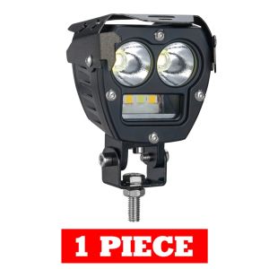 80W Night Ranger Auxiliary Lights Mini Driving Light Work Light Bar Spot Pod 7 Modes White Yellow 3000K 6000K Waterproof Spotlight For Motorcycle Car Headlight Bumper Accessories