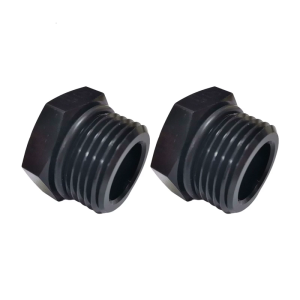 2ชิ้นปลั๊กตัวแปลงหกเหลี่ยมทนต่อการกัดกร่อนขั้วต่อของเหลวอุปกรณ์อลูมิเนียมการชุบผิวด้วยสีดำสำหรับระบบเชื้อเพลิงน้ำมันอากาศ