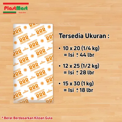 Plastik PE 222 Orange Uk 10x20 12x25 15x30 Kantong Es Batu / Gula / Minyak / Santan / Kuah - Plastmart