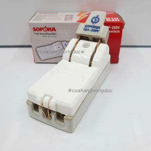 Cầu Dao Đế Sứ 1 Pha 15A-2P Màu Trắng D1H SOPOKA