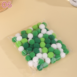 ปอมปอม เนื้อกำมะหยี่ ขนาด 1cm-3cm ปอมปอมคละสี  สำหรับงาน DIY จัดส่งจากประเทศไทย