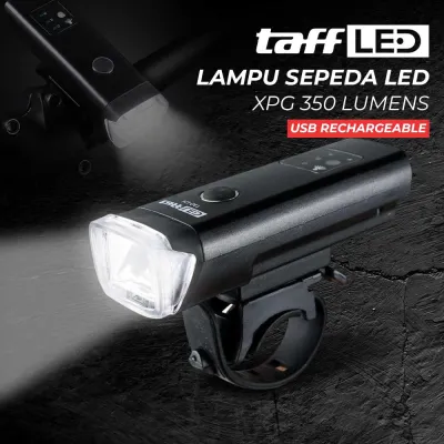 BERGARANSI BIKEONO Lampu Depan Sepeda LED T6 USB Rechargeable 6 Mode 1000 Lumens - BK60