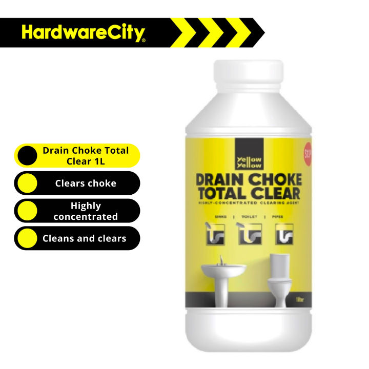 Yellowyellow Drain Choke Total Clear High Concentrated Drain Cleaning Agent 1L Lazada Singapore