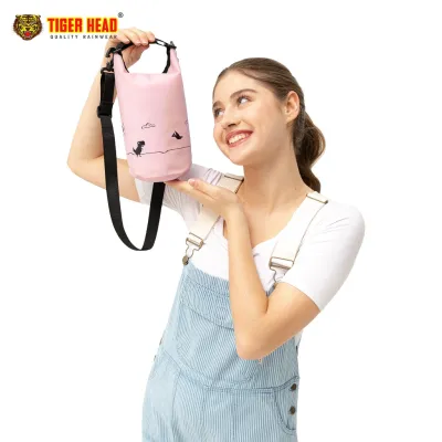 Dry Bag Waterproof Tas Anti Air 2L lucu - Tiger Head
