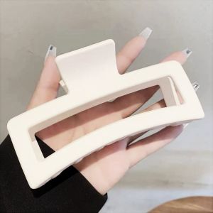 F4 Jepit Rambut Salon 12.5cm Model Kotak Bolong Warna Matte Jedai Doff SUPER JUMBO HMJ001