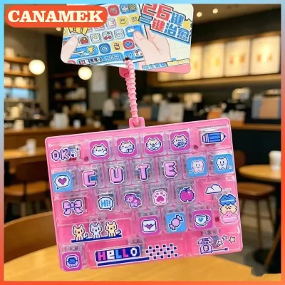 CANAMEK ของเล่นคีย์บอร์ดลายการ์ตูน26คีย์ ของเล่นแบบพกพาสำหรับเด็กผู้ใหญ่ของขวัญวันหยุด