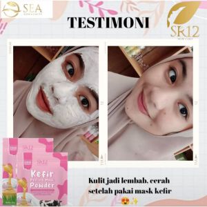 Masker Kefir Peeling Serum Muka SR12 - Pencerah & Penghilang Flek Ukuran Reguler Untuk Jerawat Bpom Original