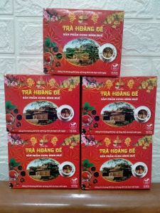 Bộ 5 hộp Trà Hoàng Đế túi lọc ( 5 HỘP TO x 30 gói ĐẶC SẢN HUẾ )