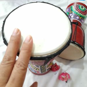 Gendang Jimbe Kendang Jimbe Uk. 25 cm Mainan Anak Real-pict