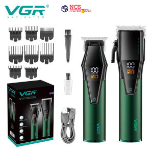 VGR V-677 Hair Cut Machine Mens Barber Rechargeable Professional Hair Clipper Trimmer Set