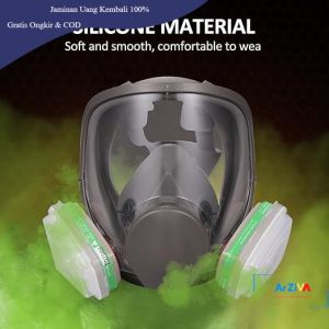 Safurance Masker Respirator Gas Mask Full Face 6004CN Cotton Filter - 6800 No.4