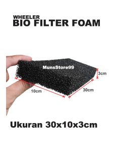 Busa Filter Aquarium Bio Foam Filter Kolam Ikan Kapas Filter Wheeler