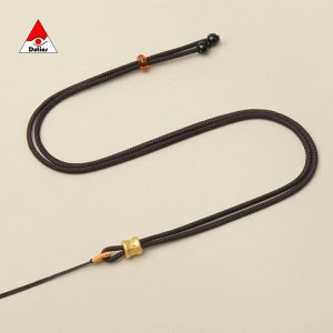 Dây Chuyền Đeo Cổ Dây Dù Bện dày 2mm Charm Lục Tự Chú Điều Chỉnh Độ Dài Treo Mặt Đá Dutios DAC01