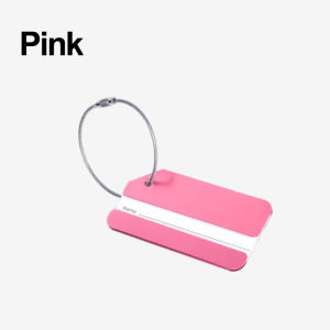 2pcs Luggage Tags Business Card Holder Aluminum Metal Travel ID Bag Tag Travel Luggage Baggage Identifier Waterproof Name Address Label Travel Accessories