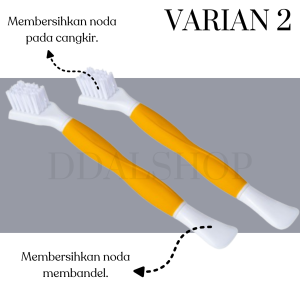 Sikat Pembersih Wastafel Sudut Dapur Wajan Kompor Gelas Dot Botol Susu Brush Multifungsi Bahan Silikon Premium
