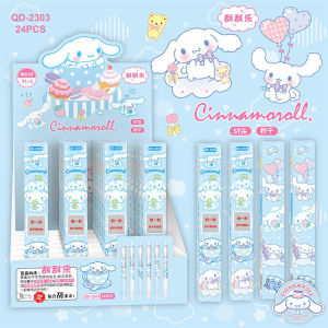 Kotak Buta Cinnamoroll Gel Pen Blind Box 0.5mm Black Ink Cute Cartoon Kid Stationery Random Pen 1pc
