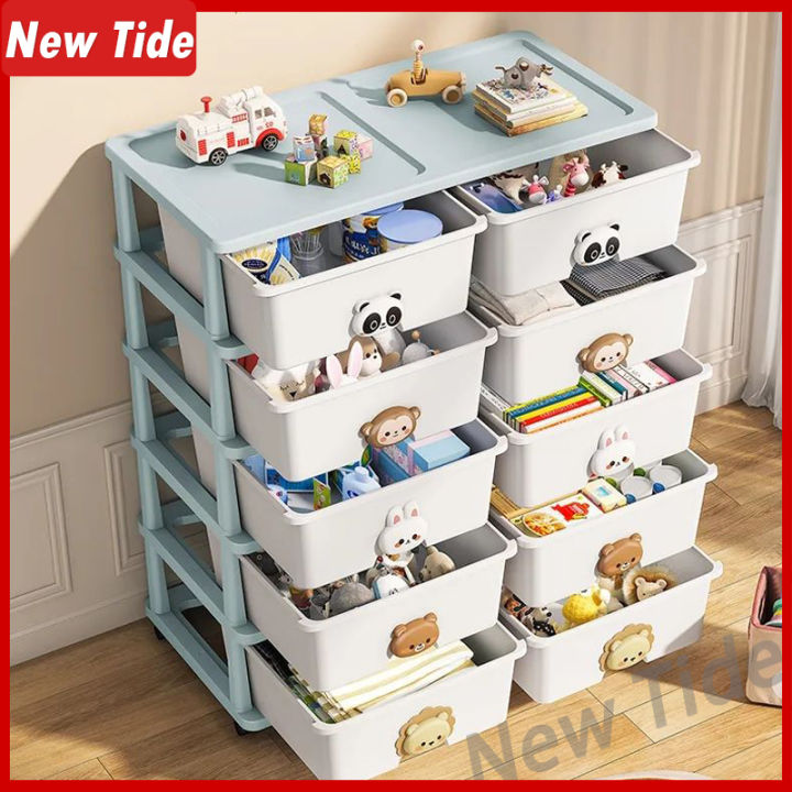 Children's drawer Toy Storage cabinet Cute Toy organizer Rack