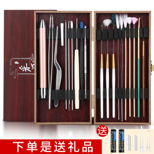 9pcs/20pcs Ear Pick Set Ear Canal Cleaning Massager Goose Feather Stick Earpick Stainless Steel Ear Wax Pickers Wax Remover Cleaner