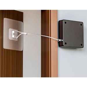 No-drill Required Pull-cord Door Closer for Sliding Doors Automatic Door Closing Mechanism